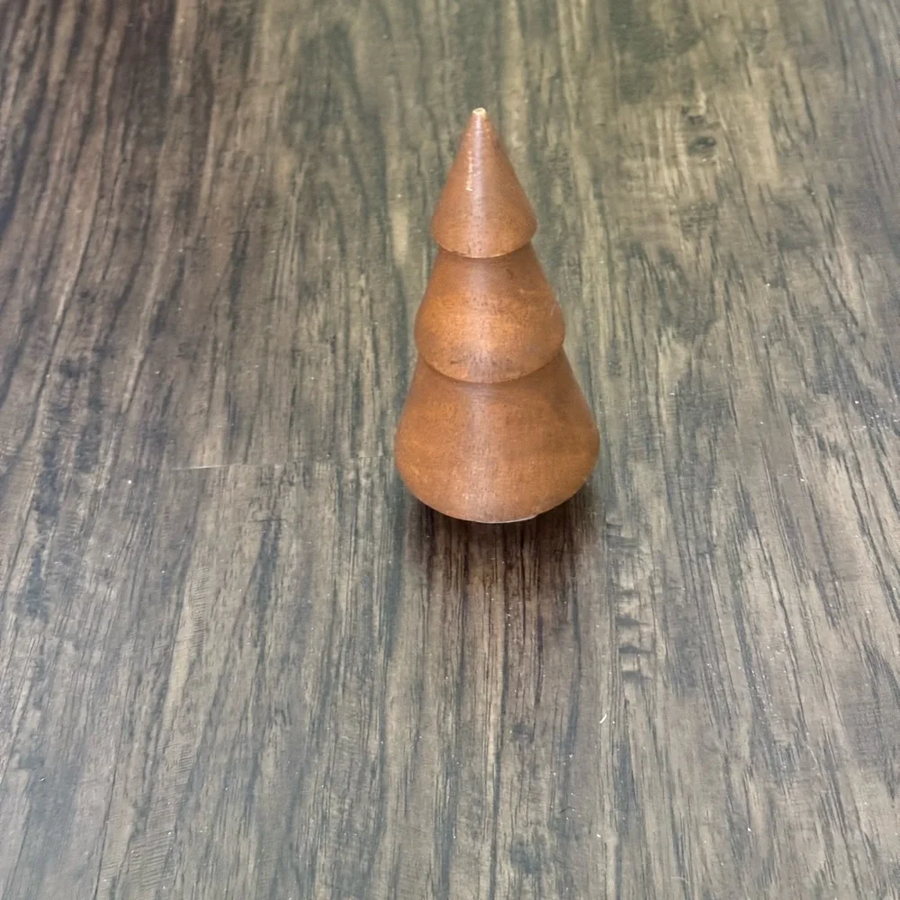 West Elm stacked wood tabletop Brown Tree - Acorn size 6” hight